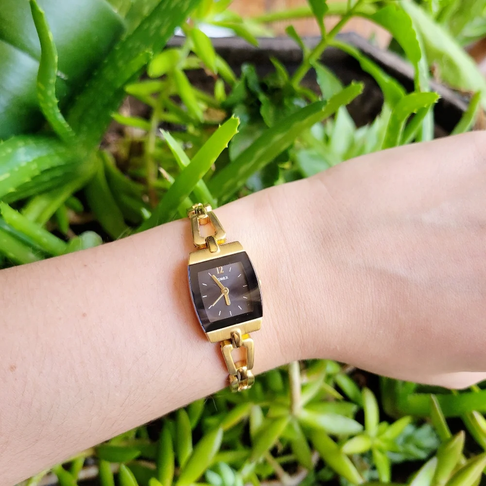 Like New Gold Timex Modern Vintage Style Watch